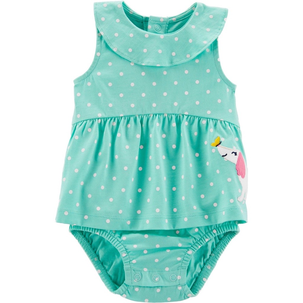 Carter’s Baby Girl Polka Dot Sunsuit 6 Months